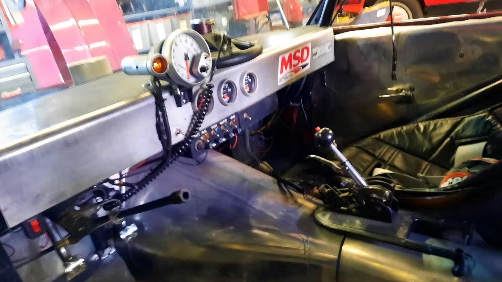 Vista interna do Pro Street Chevrolet Camaro