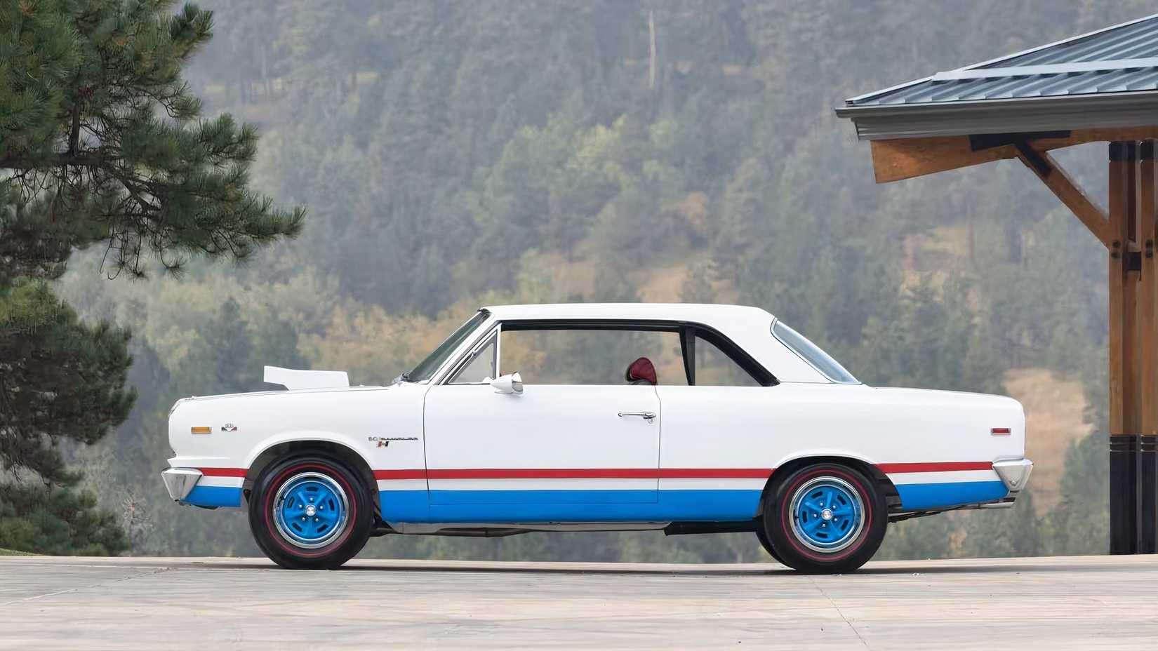 Vista lateral do AMC SC/Rambler 1969