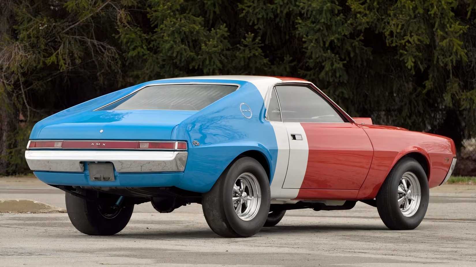 1969 Hurst SS:AMX rear 3/4 view