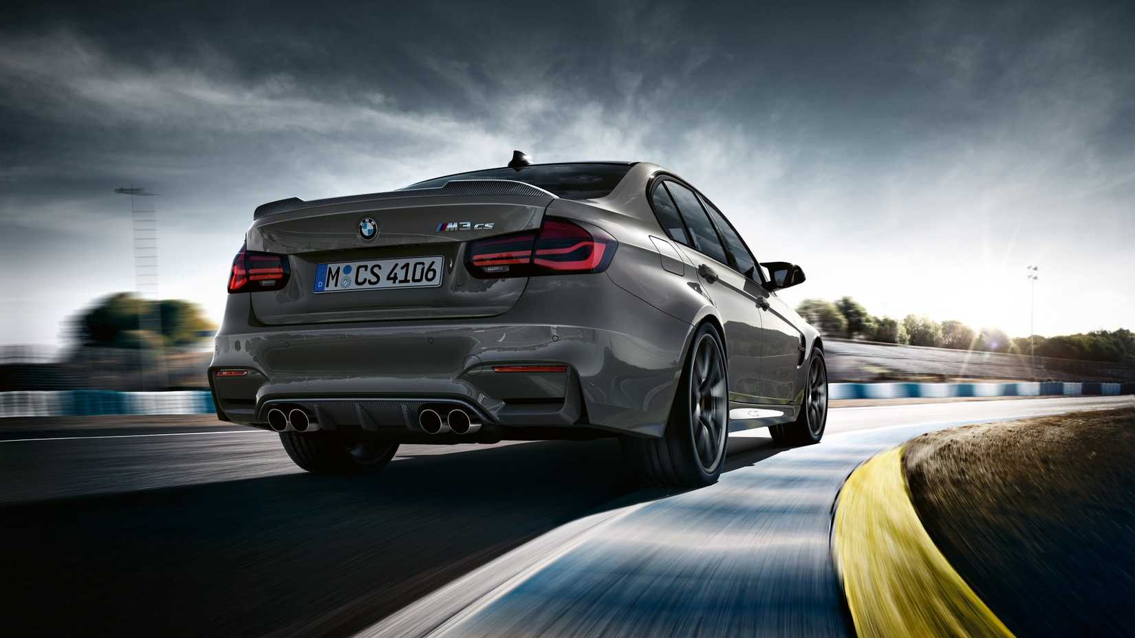 2018 BMW M3 CS rear-quarter