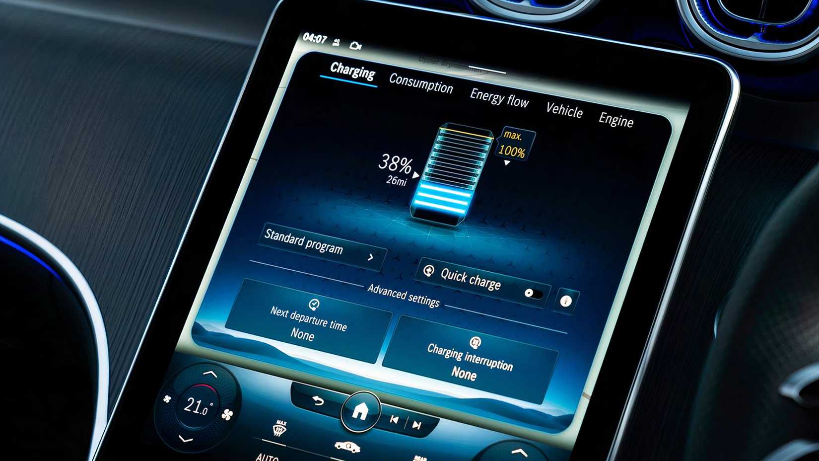 Mercedes-Benz GLC 350e display