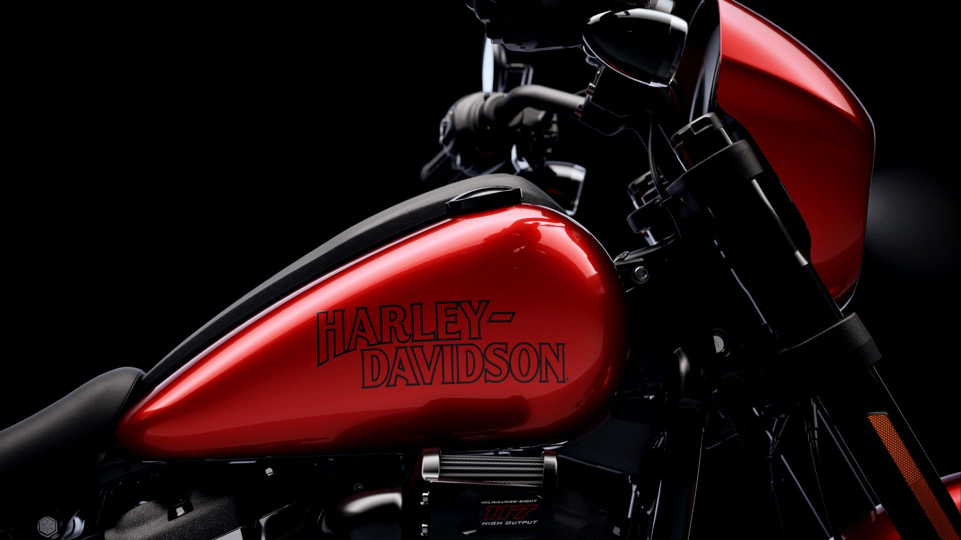 Close do tanque Harley-Davidson Low Rider S 2025
