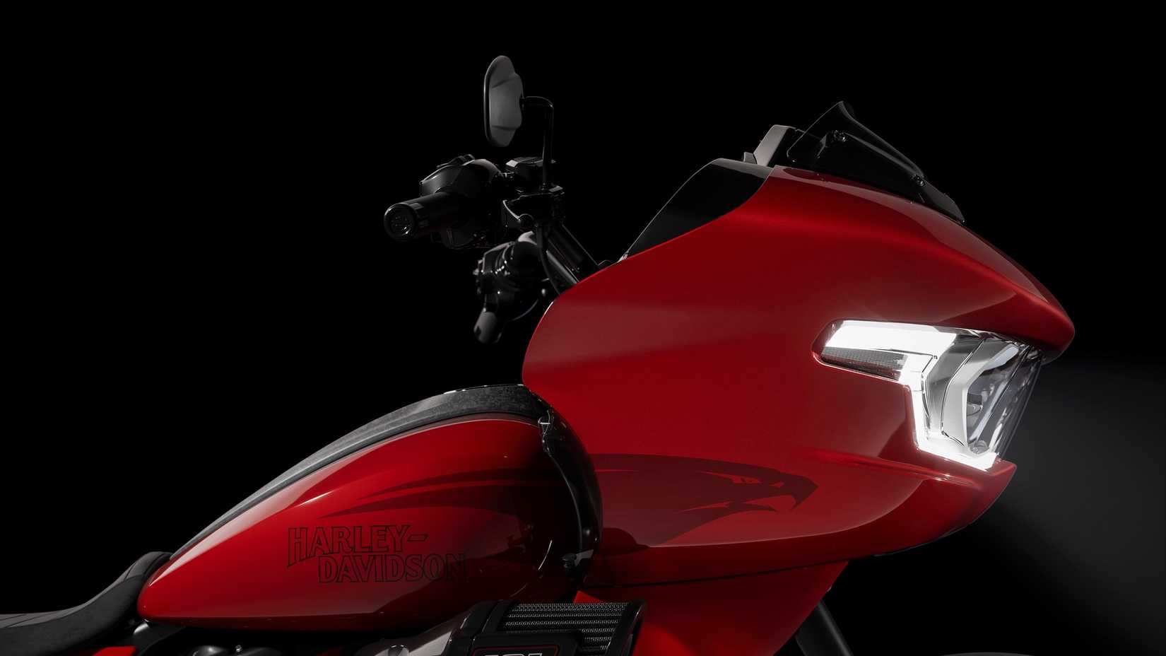 2026 Harley-Davidson CVO Road Glide ST's shark nose fairing in detail