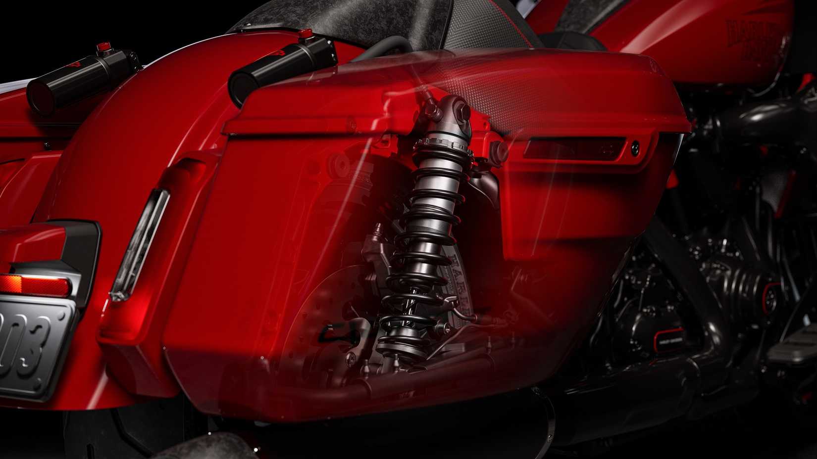 2026 Harley-Davidson CVO Road Glide ST rear suspension