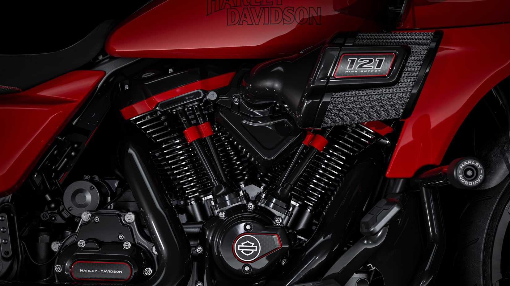 2026 Harley-Davidson CVO Road Glide ST's engine in detail