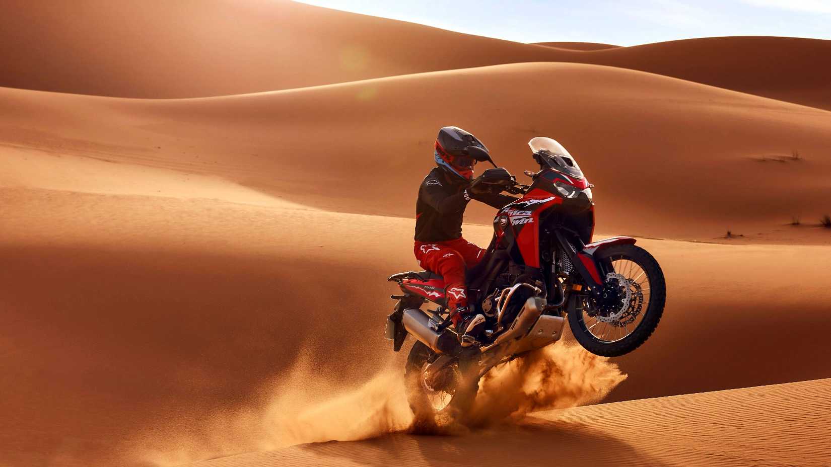 2026 Honda Africa Twin Jumping In Sand