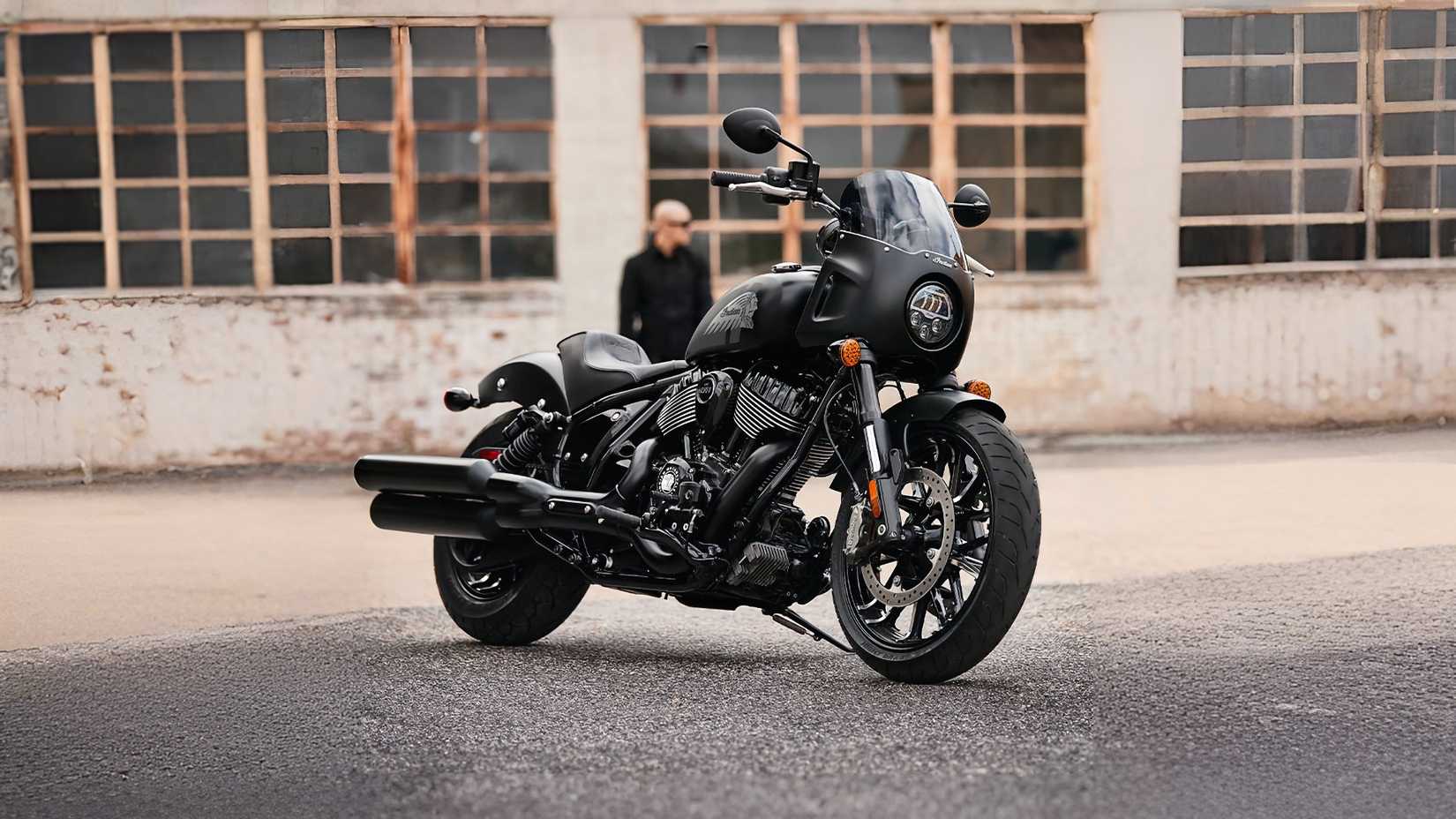 2026 Indian Sport Chief parked in an industrial lot