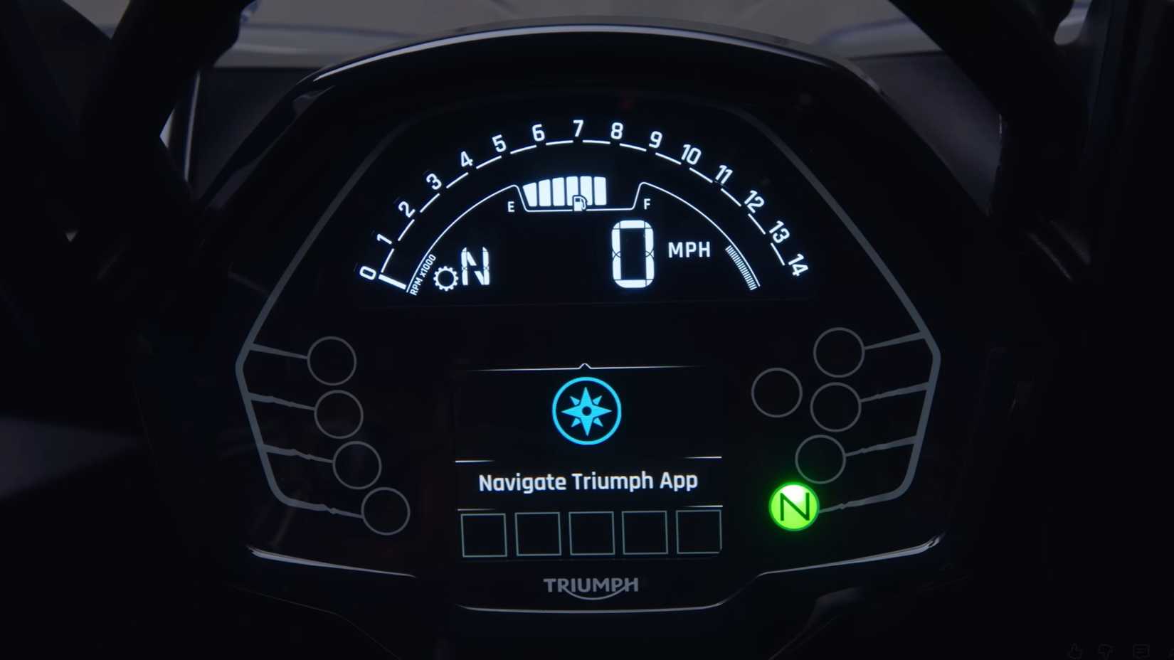 Painel de instrumentos Triumph Tiger Sport 660 2026