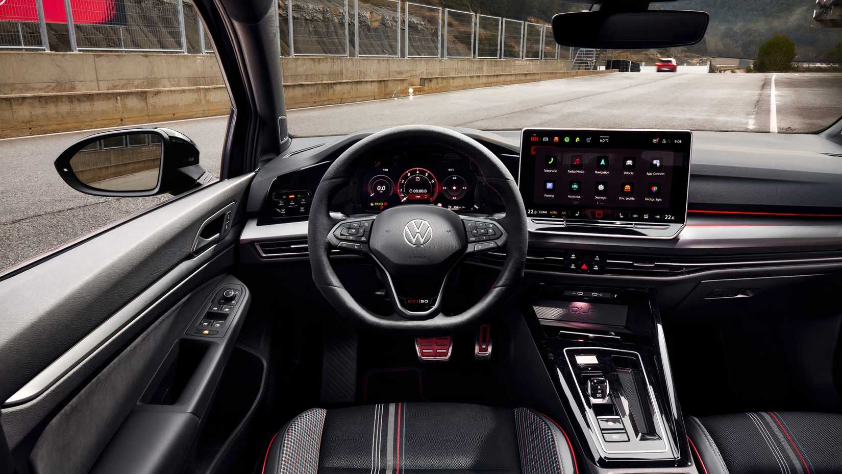2026 Volkswagen Golf GTI interior showing cockpit