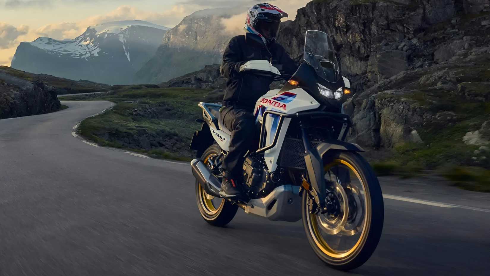 2026 Honda Transalp on the road