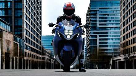 2026 Suzuki Hayabusa Cinematic Shot Front Facia View