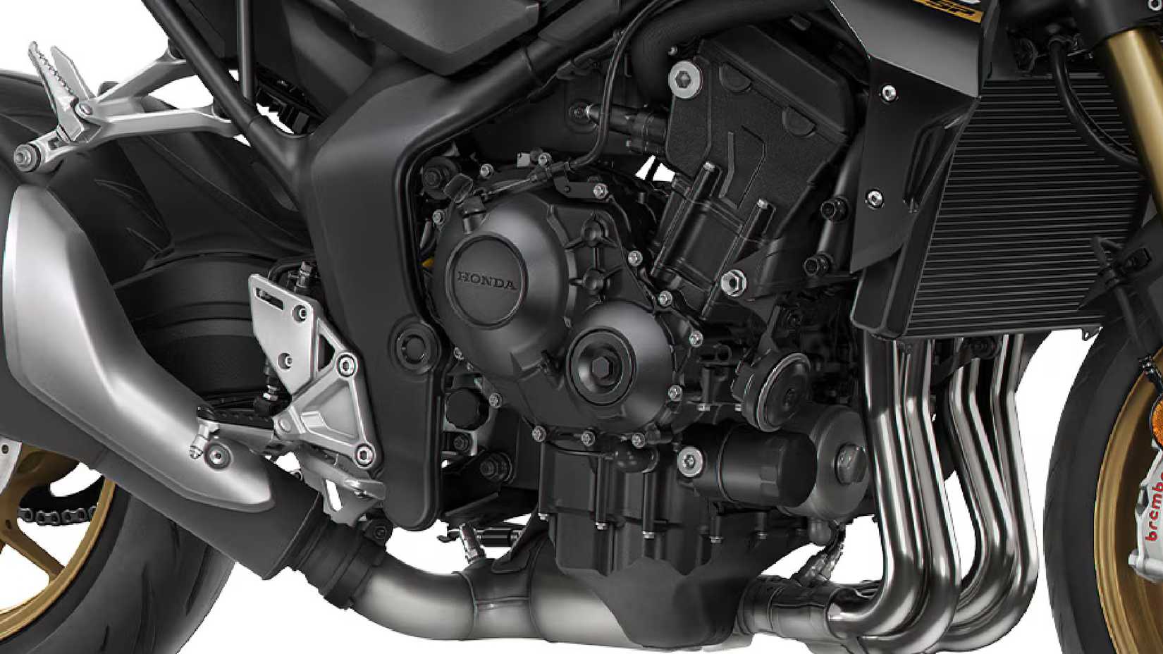 Close up detail image of the Honda CB1000 Hornet SP engine