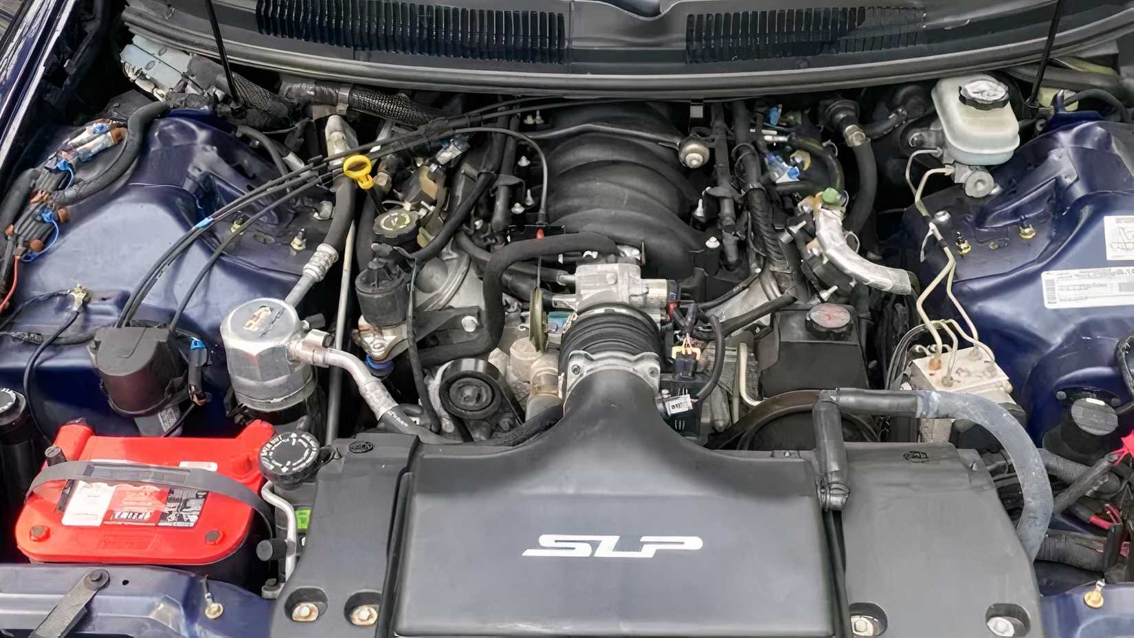 2000 Chevrolet Camaro SS engine bay showing V8