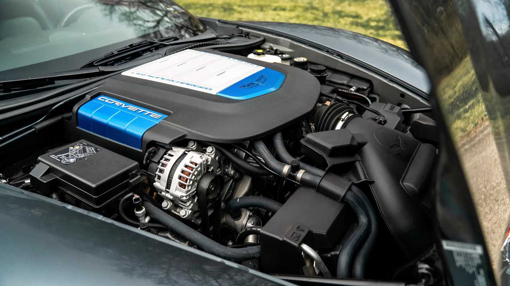 2009 Chevrolet Corvette ZR1 engine bay