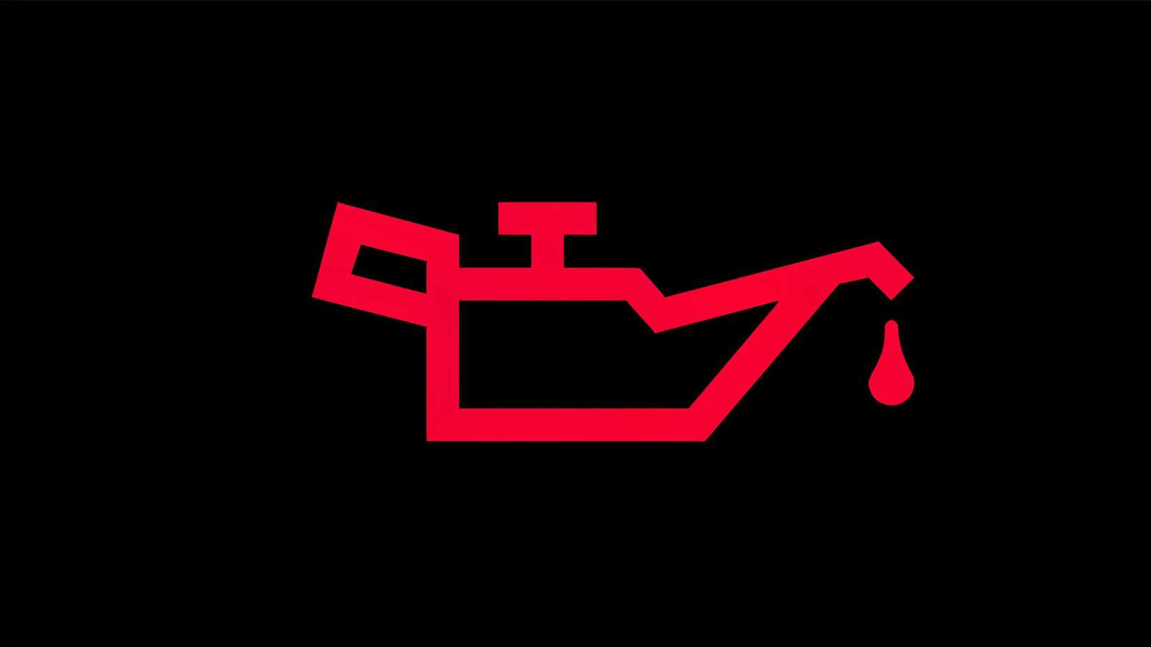 Instrument cluster oil pressure warning light