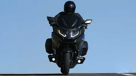 2026 BMW K 1600 GTL front fascia cinematic shot