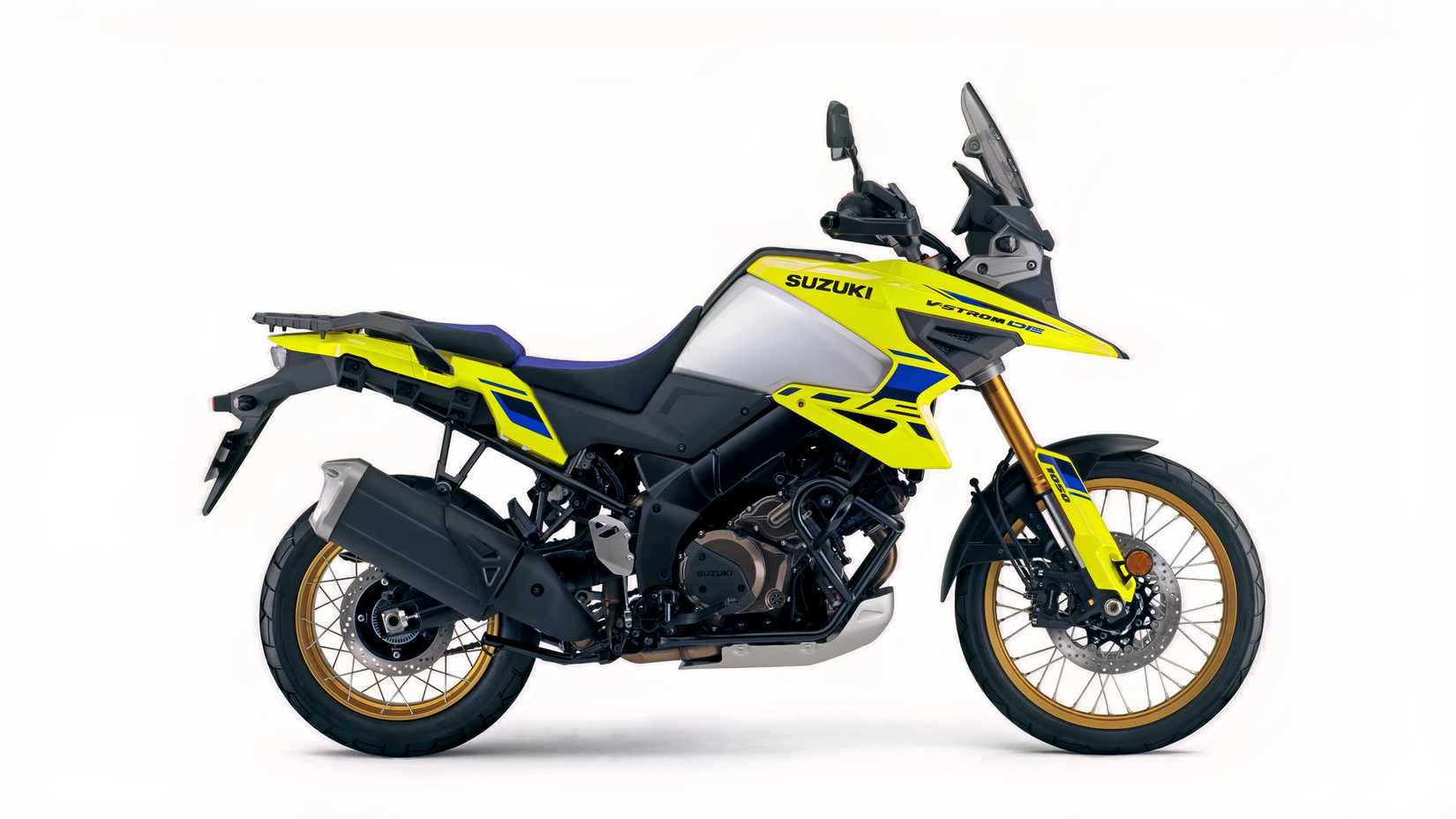 Side studio shot of a Suzuki V-Strom 1050 DE