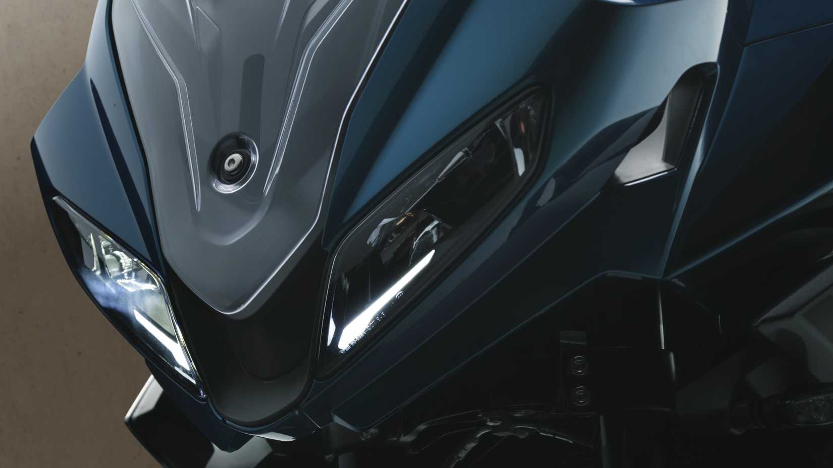 2026 Triumph Tiger Sport 660 headlamp assembly close-up shot