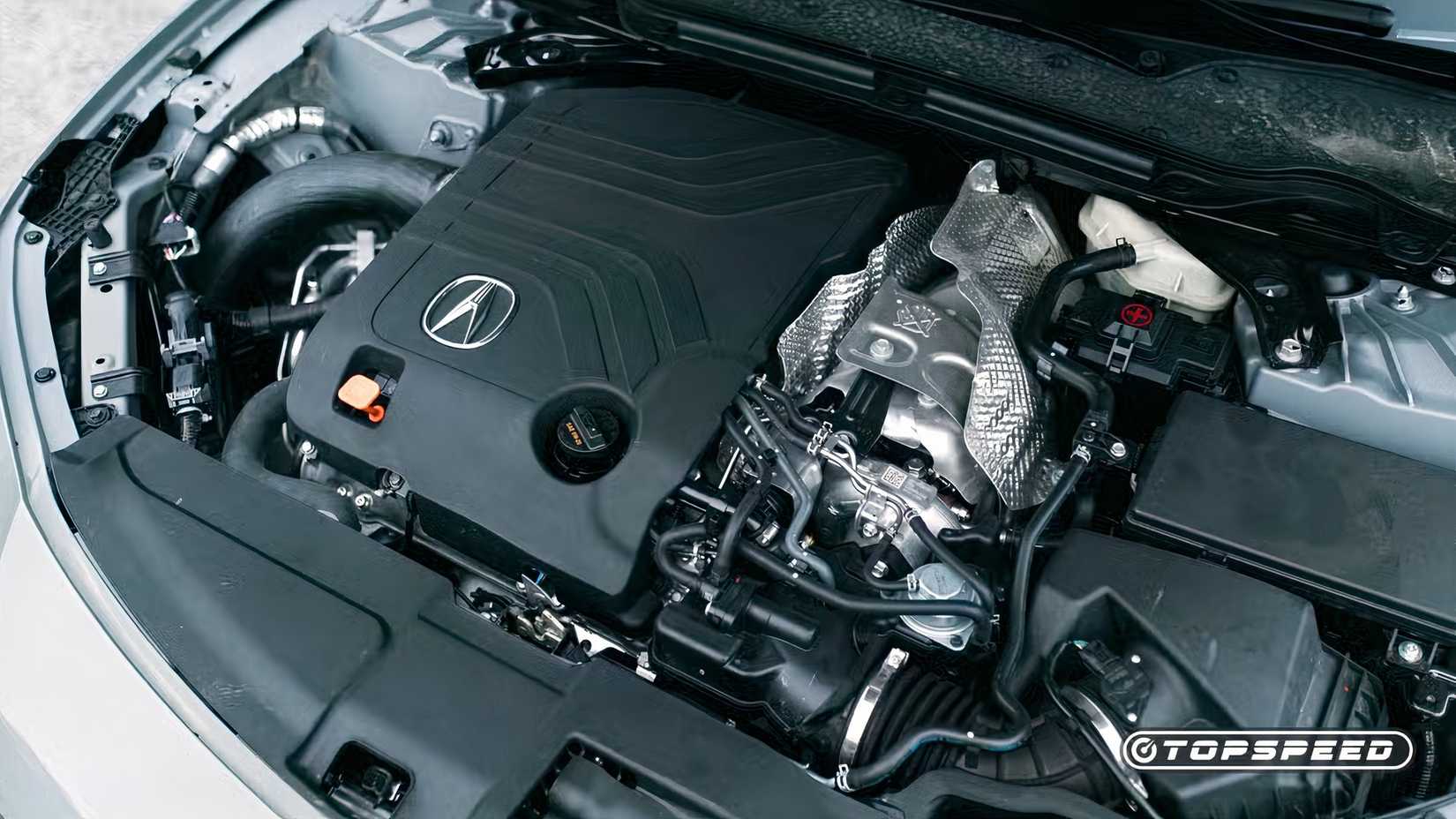 2024 Acura TLX Type S overhead shot of the engine