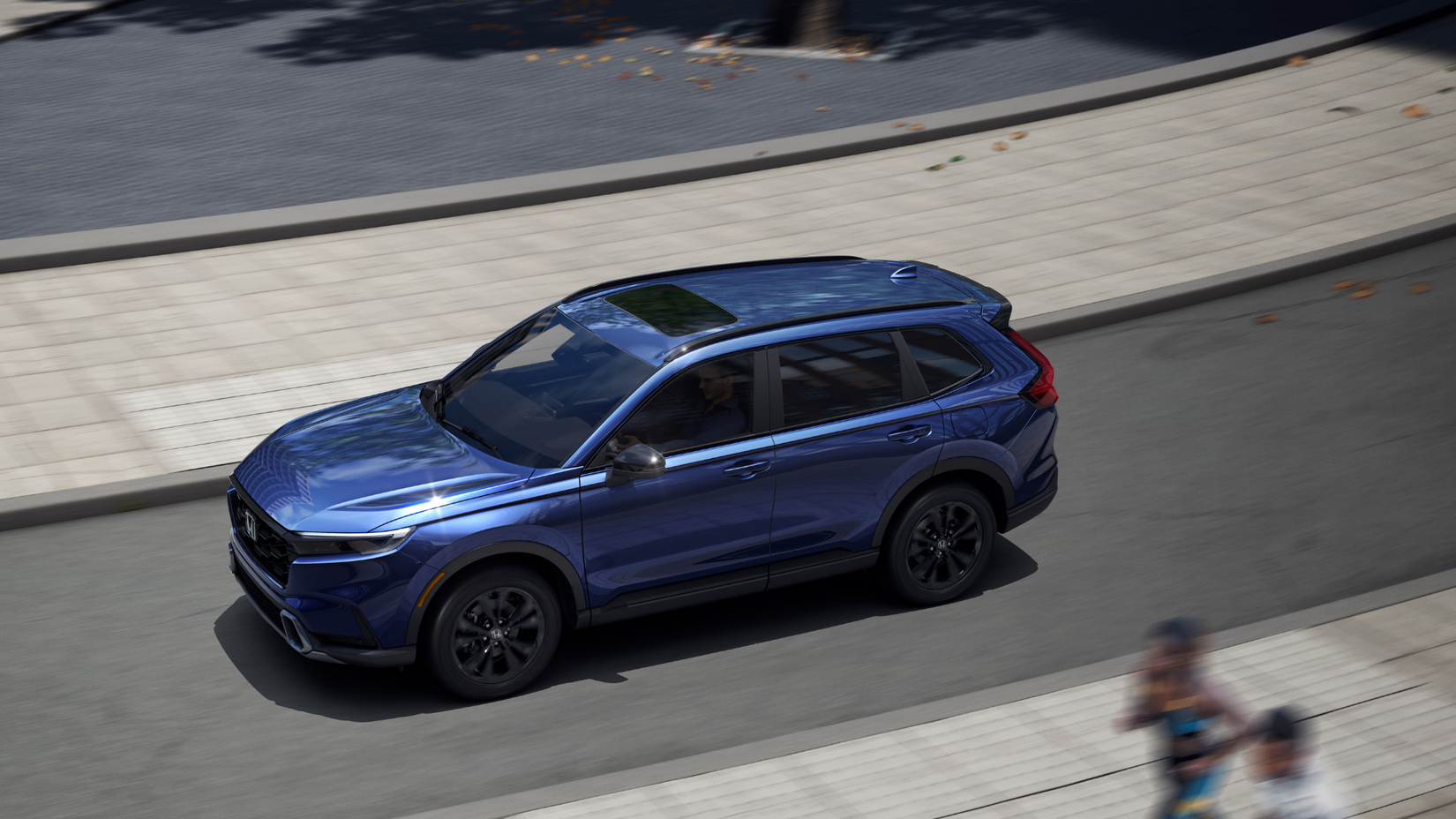 2026 Honda CR-V in blue front 3/4