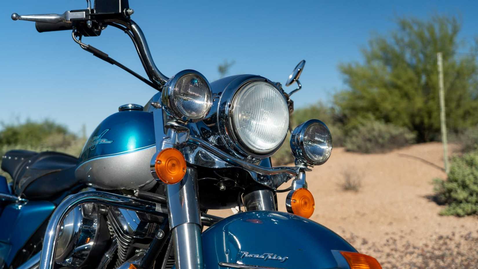 Detalhe do quarto dianteiro da Harley-Davidson Road King 1994