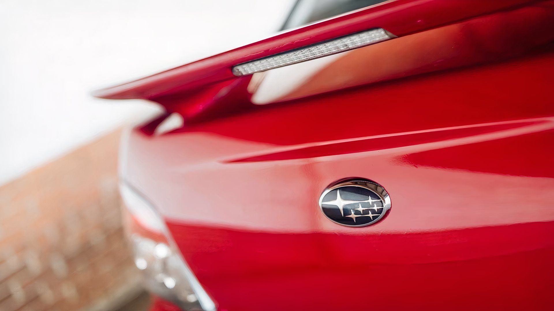 A 2006 Subaru WRX STi shows off its deck lid and badge