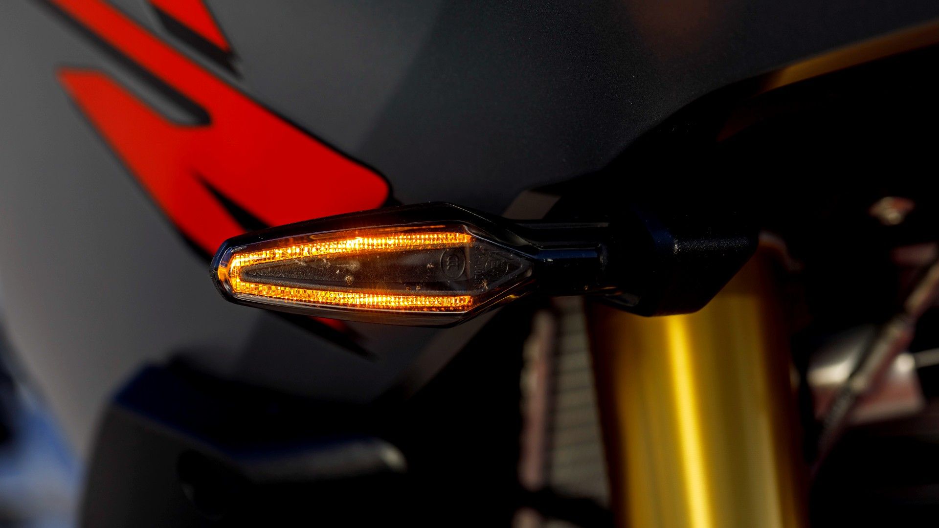2020 BMW F 900 XR Turn Signal Closeup Shot