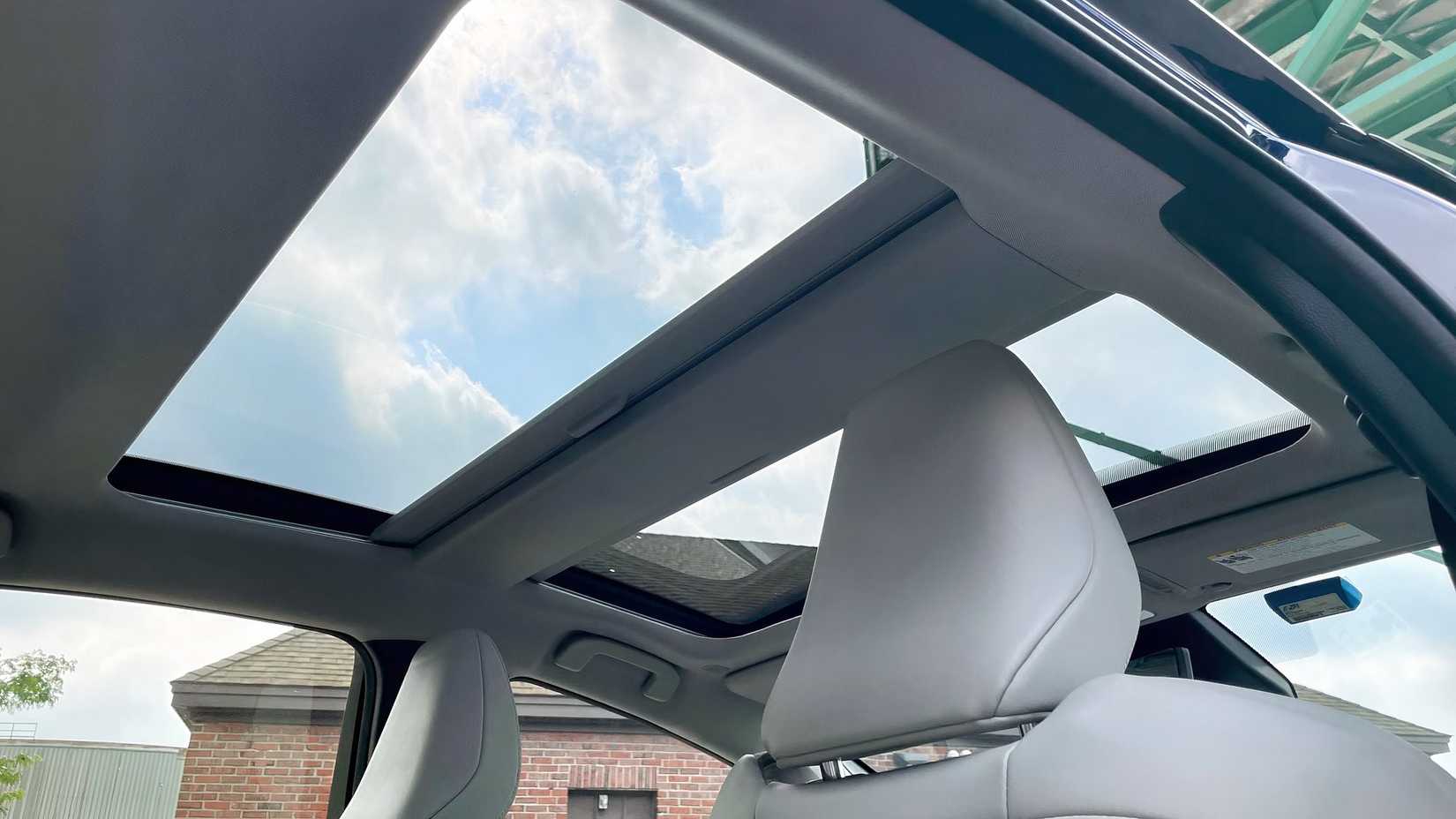 Interior shot of a 2023 Toyota Prius Moonroof