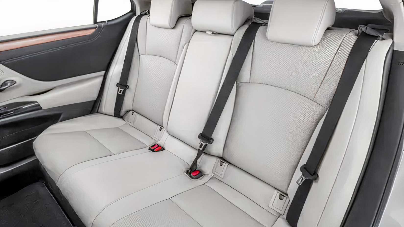 Interior shot of a 2025 Lexus ES 300h showing Rear Seats