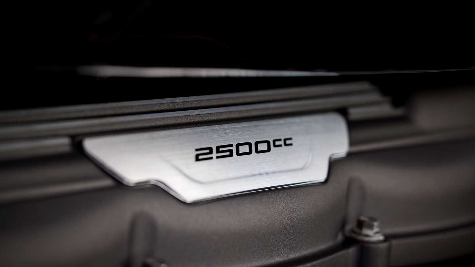 2025 Triumph Rocket 3 Storm GT Engine Plaque Closeup Shot