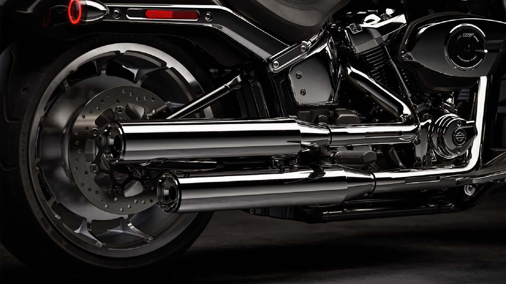 Detail image of 2026 Harley Davidson Fat Boy exhaust