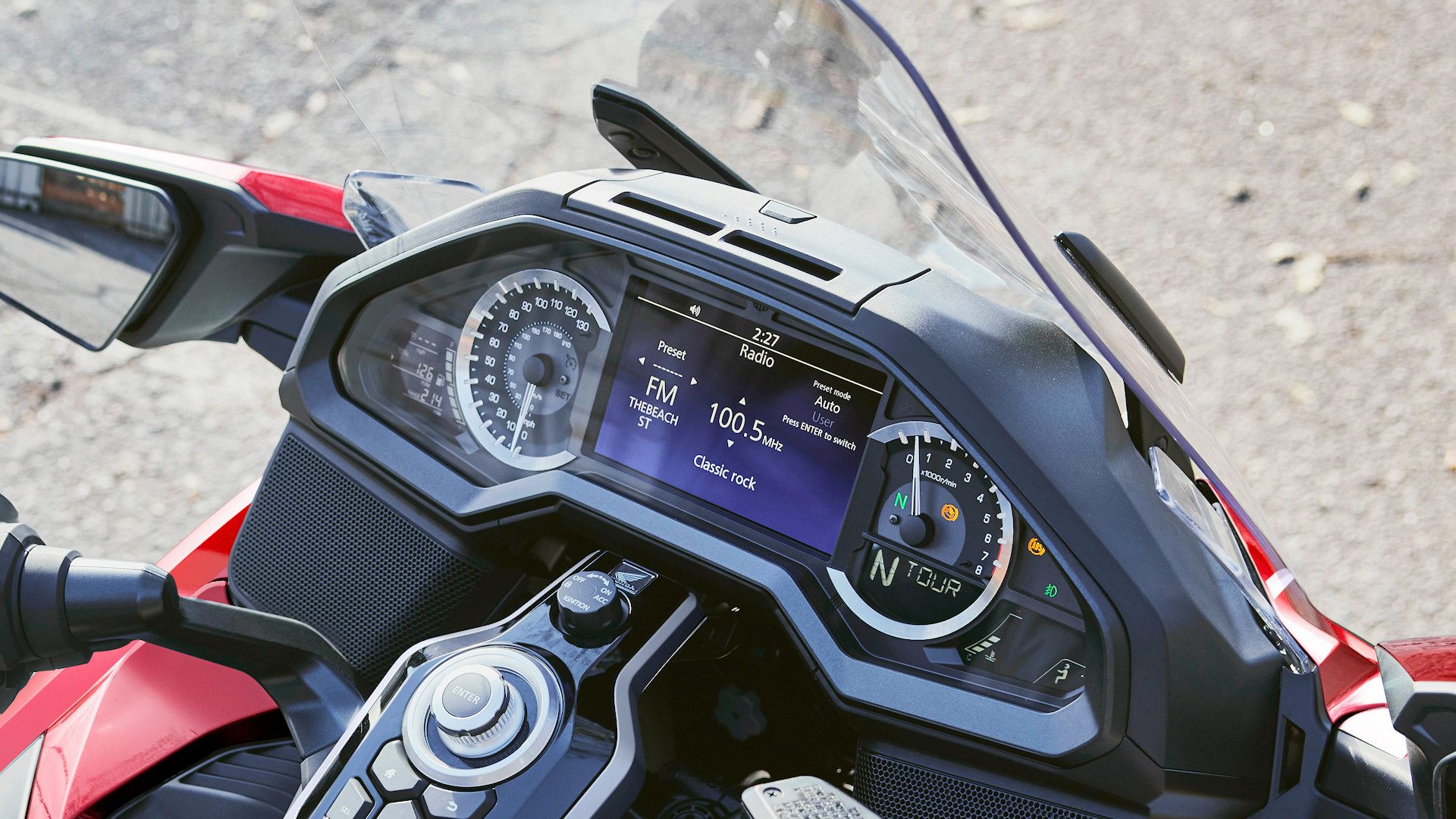 2026 Honda Gold Wing Tour instrument panel close-up detail