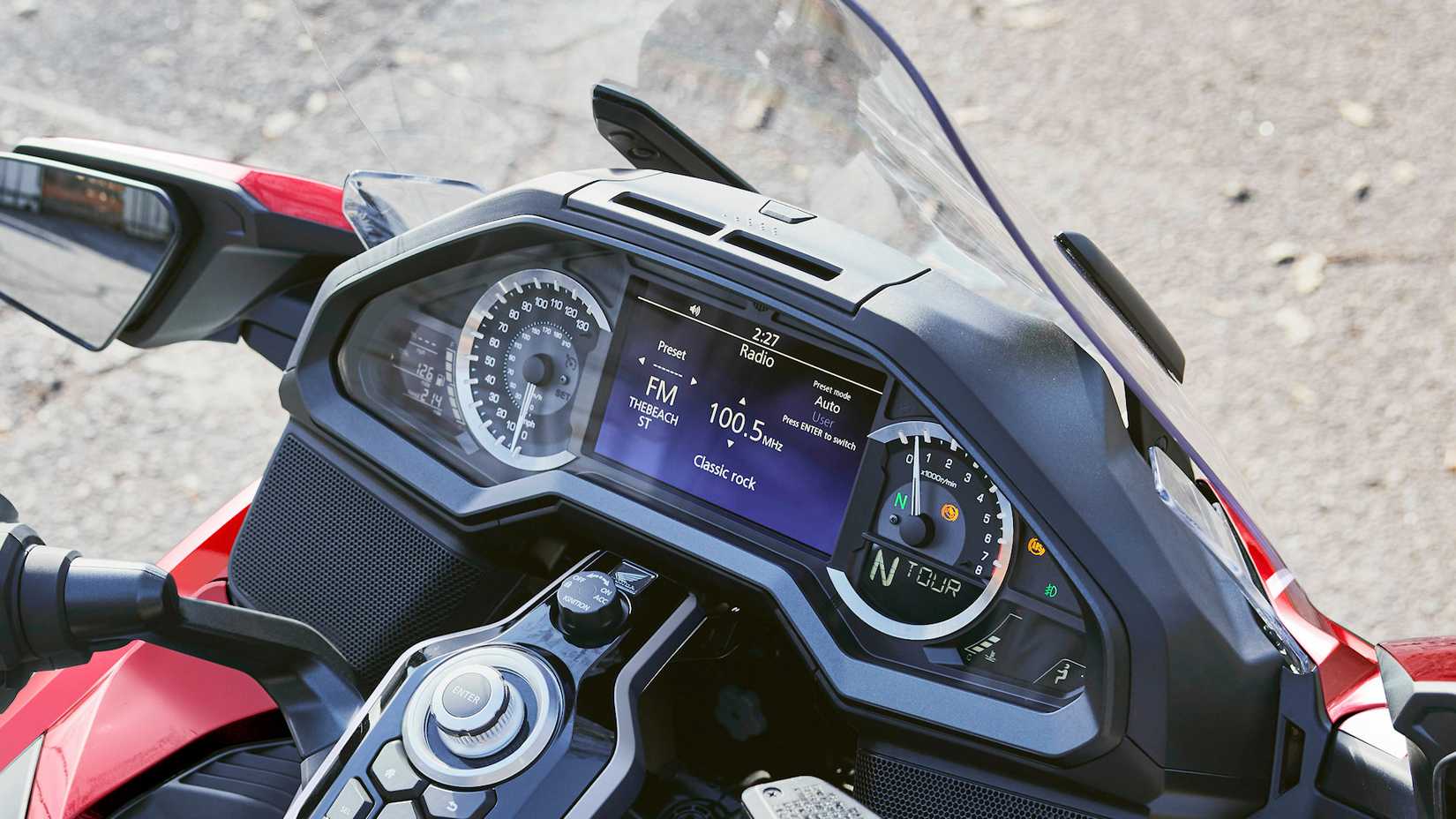 2026 Honda Gold Wing Tour instrument panel close-up detail