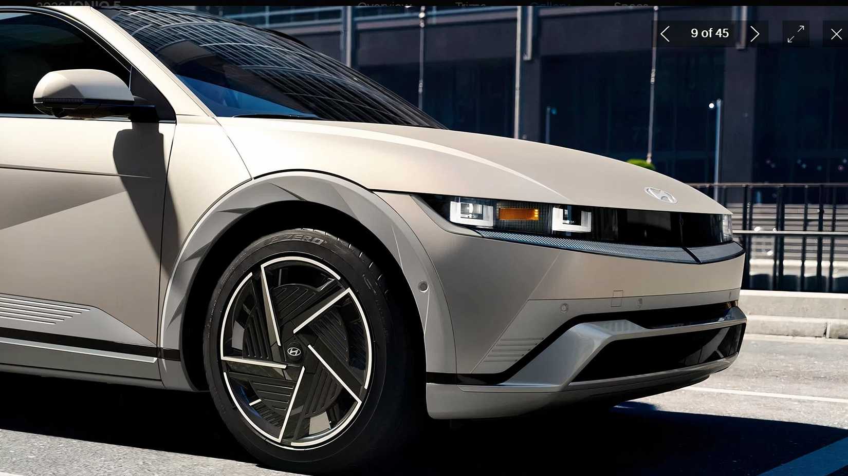 A front 3/4 shot of a 2026 Hyundai Ioniq 5