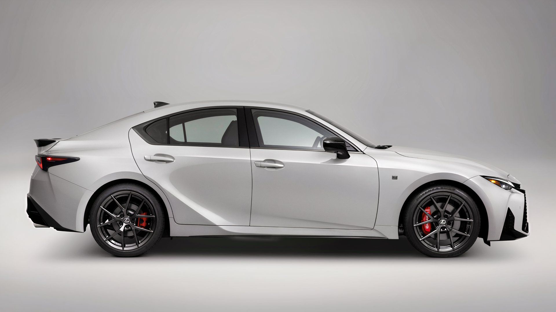 Side profile shot of a 2026 Lexus IS