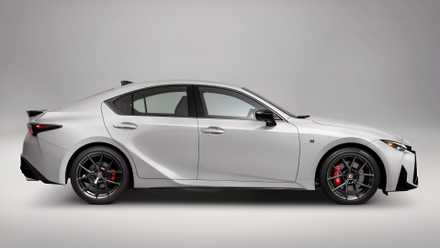 Side profile shot of a 2026 Lexus IS