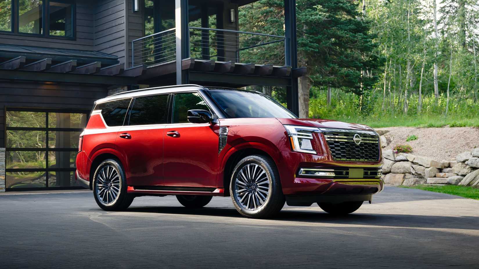 2026 Nissan Armada estática do quarto dianteiro