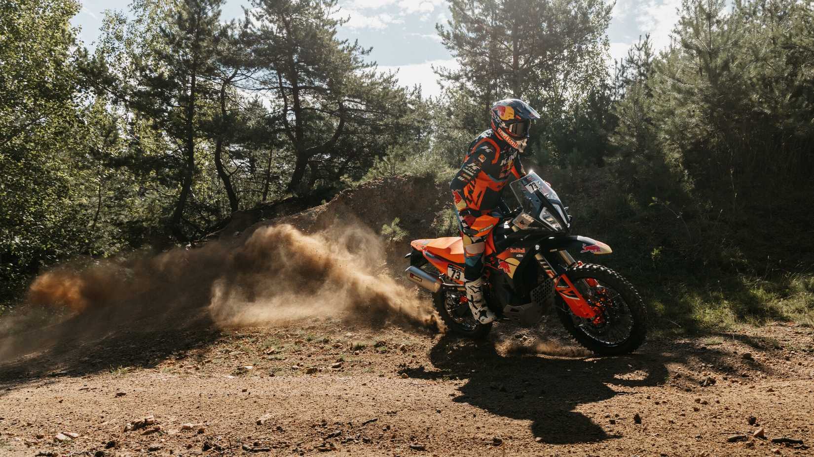 Edgar Canet off-roading on the 2027 KTM 890 Adventure R Rally