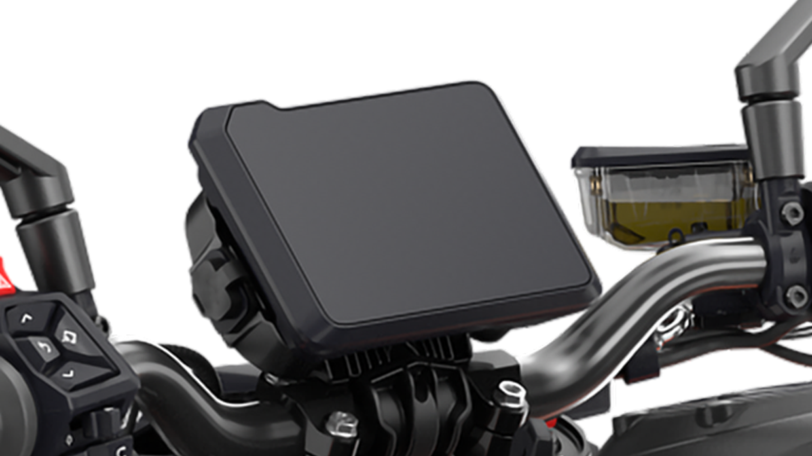 Stuido shot of the KTM 990 Duke's intrument cluster