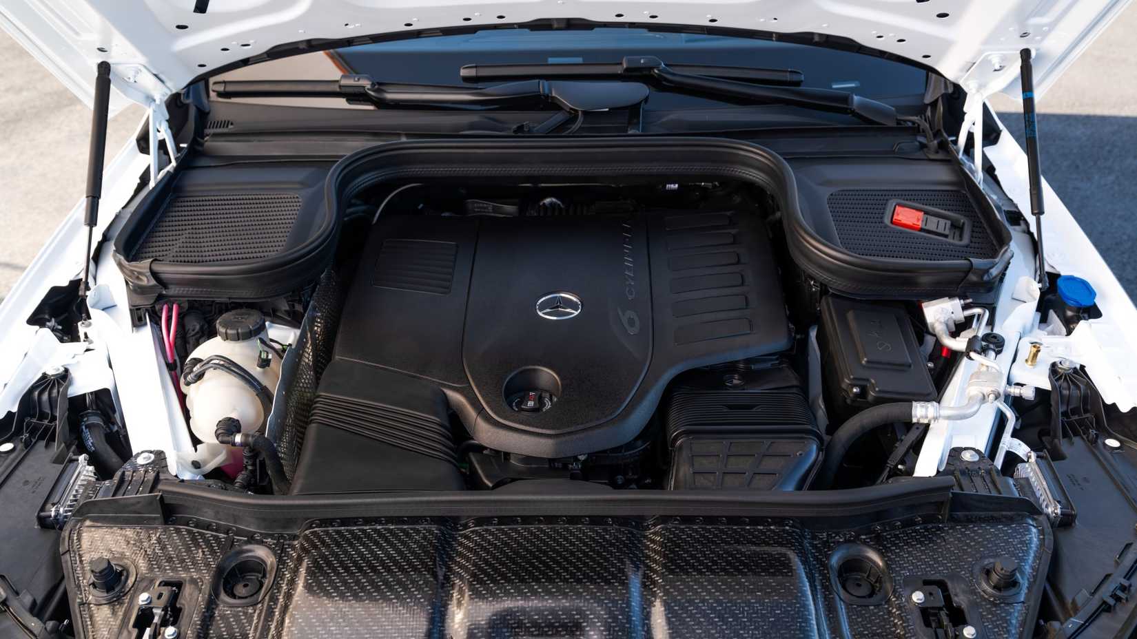 2027 Mercedes-Benz GLE Class updated engine hood-up view