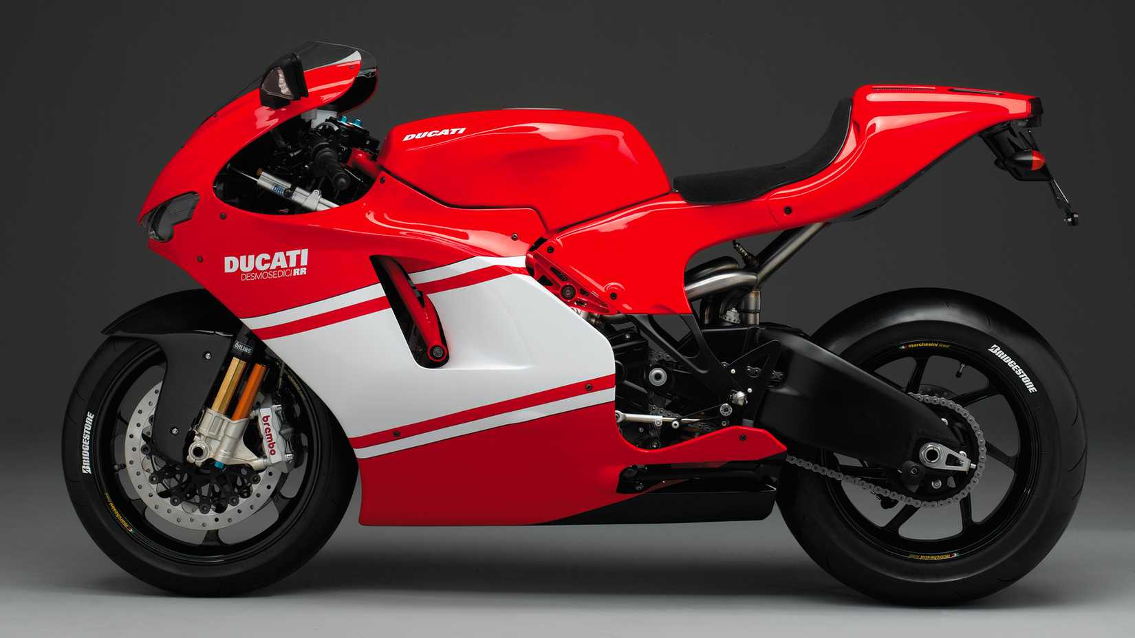 2008 Ducati Desmosedici RR Side View Studio Shot