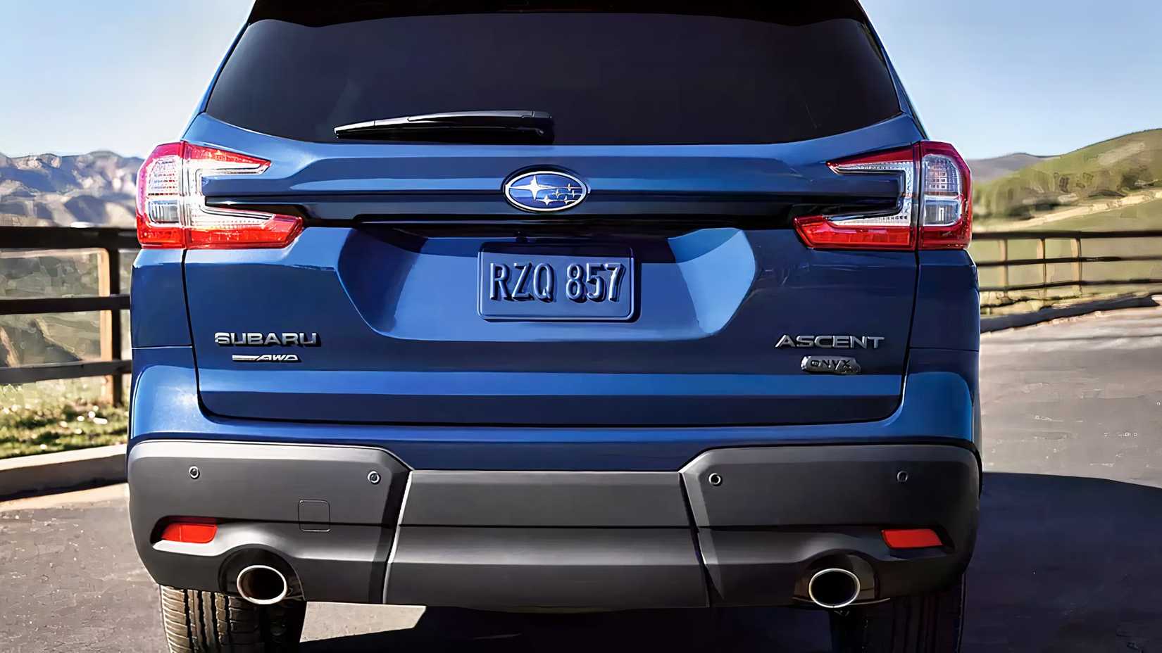 2026 black Subaru Ascent rear-end 