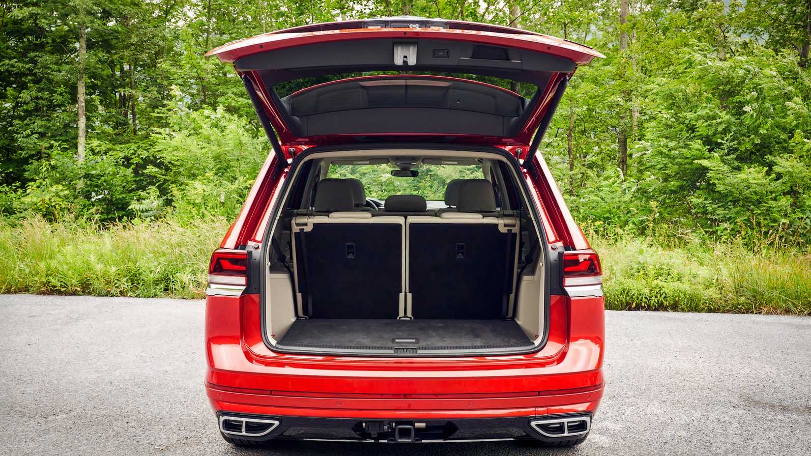 2026 Volkswagen Atlas with boot open showing Cargo Space