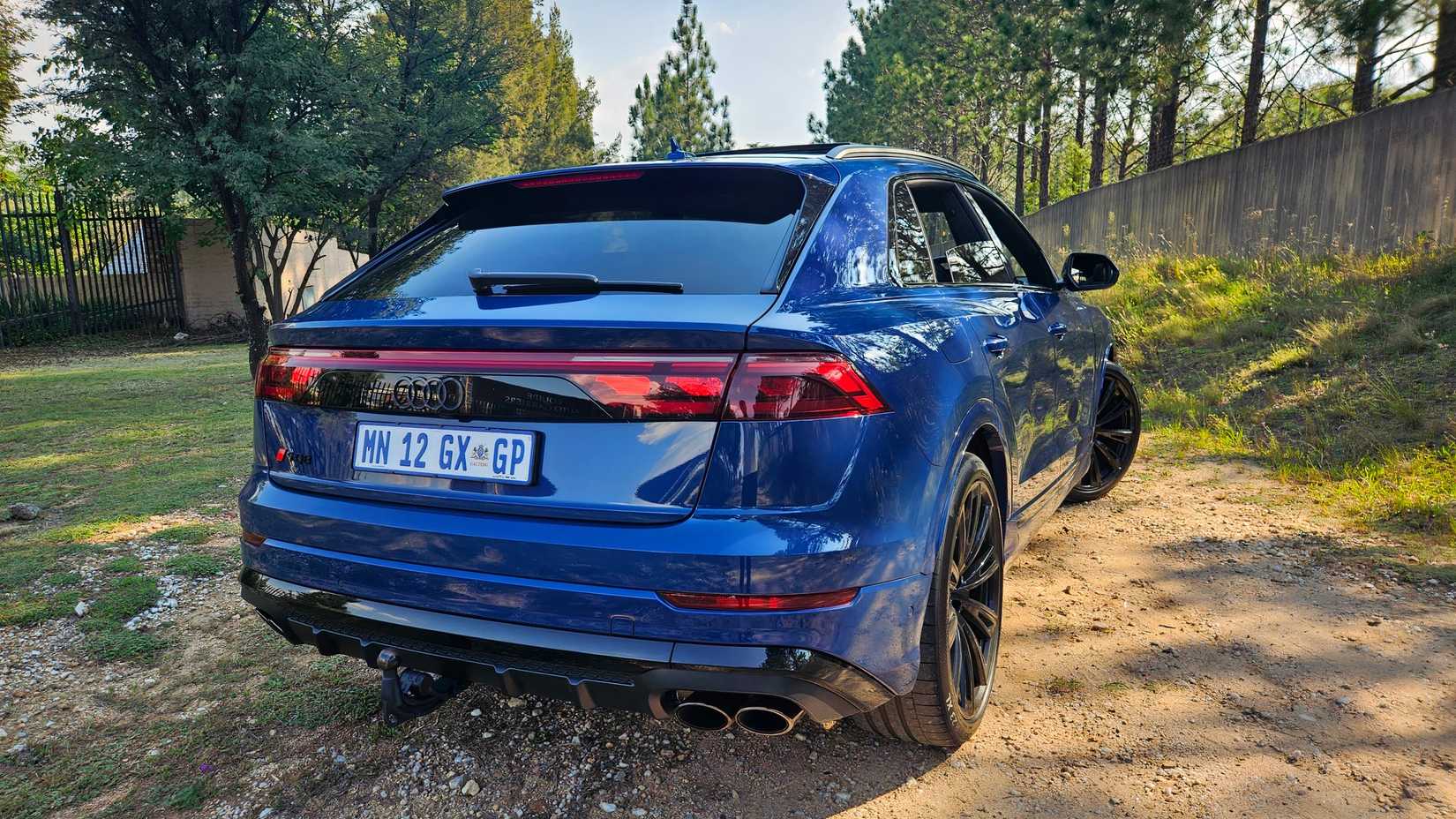 2026 Audi SQ8 Black Edition rear-end shot 