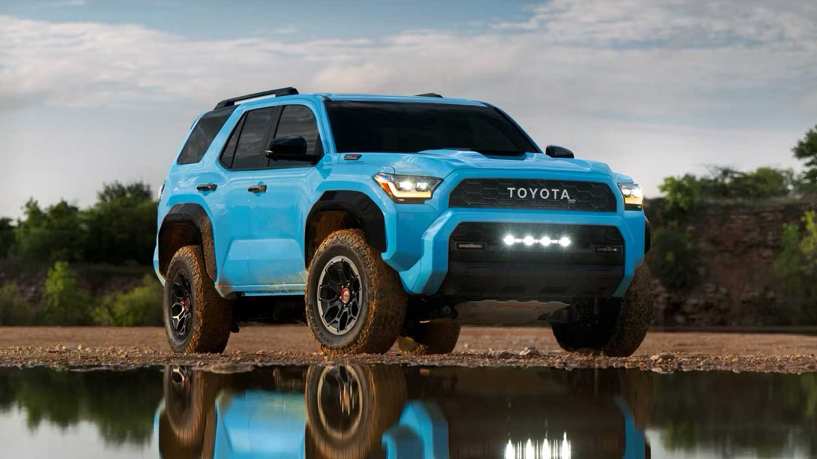 Front 3/4 shot of 2026 Toyota 4Runner parked off-road