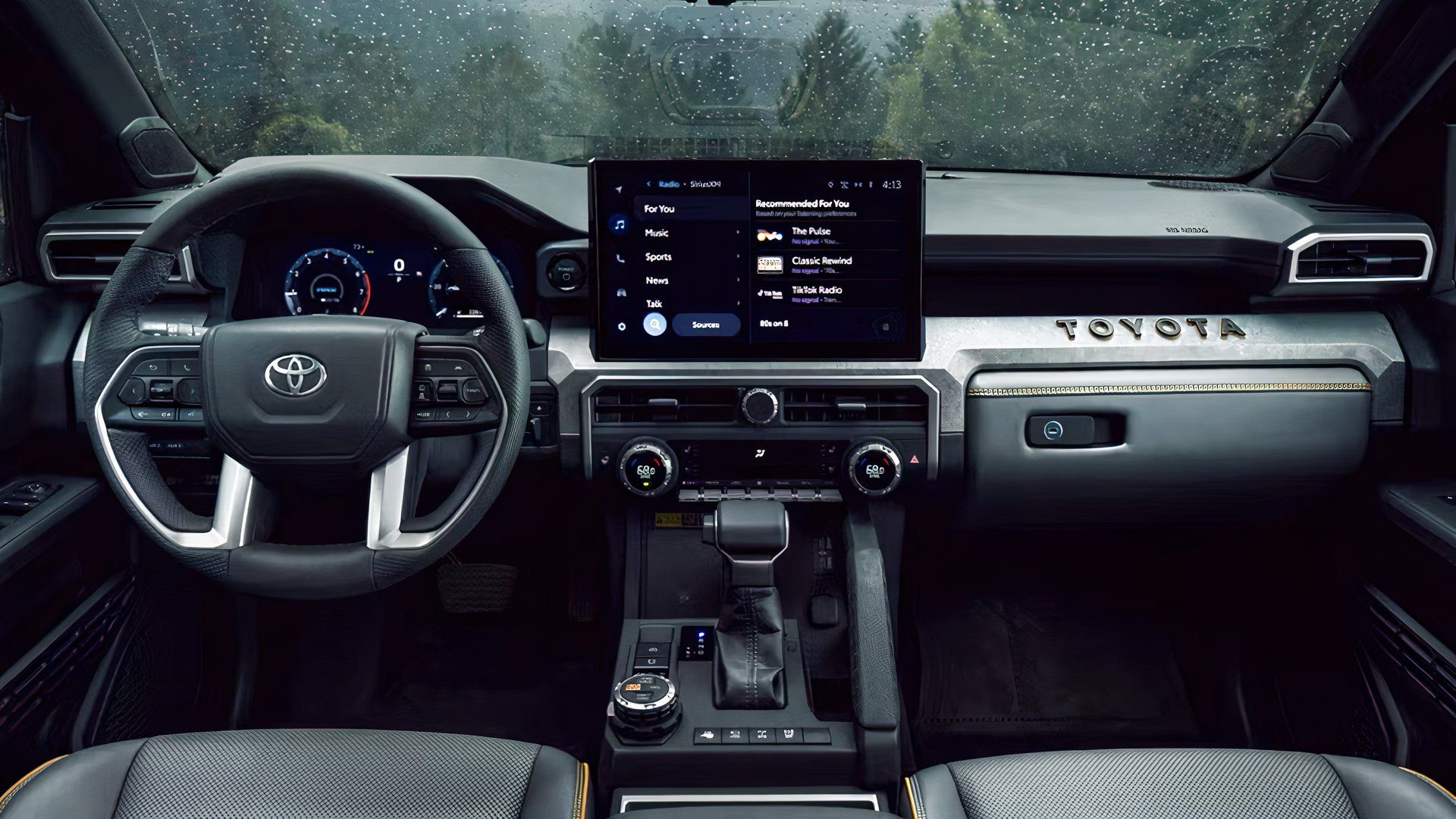 2026 Toyota 4Runner interior showing cockpit