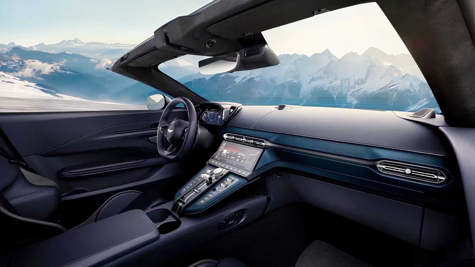 2026 Aston Martin Vantage Roadster interior showing cabin