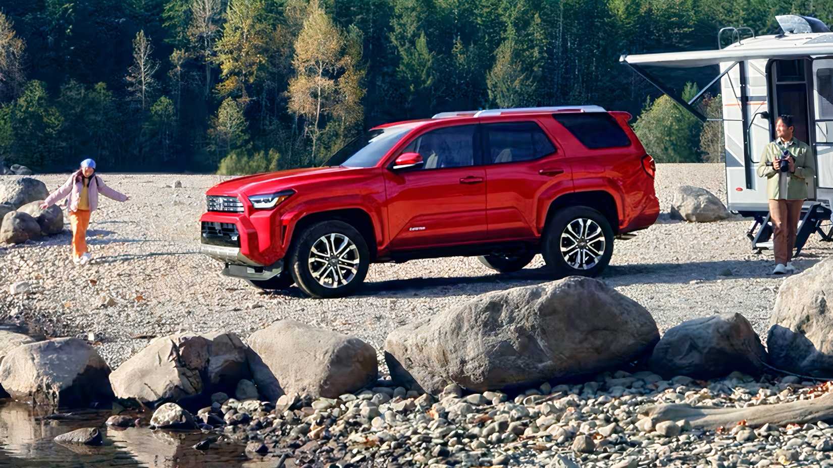 Profile shot of 2026 Toyota 4Runner parked in sand