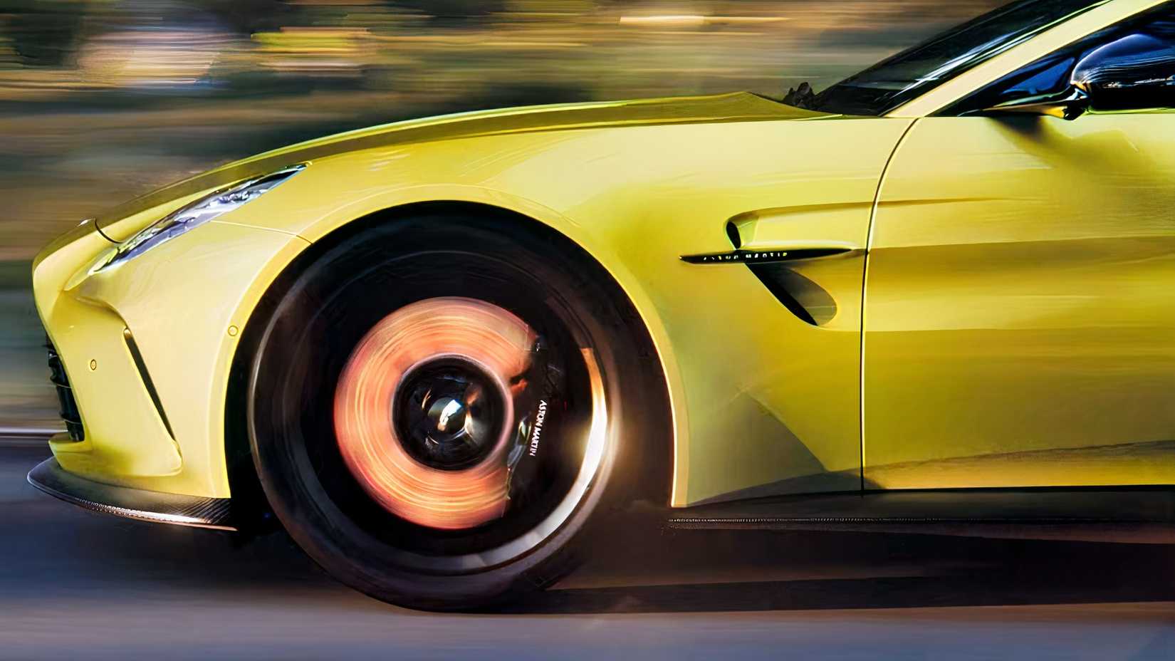 2026 Aston Martin Vantage Coupe wheel and front end