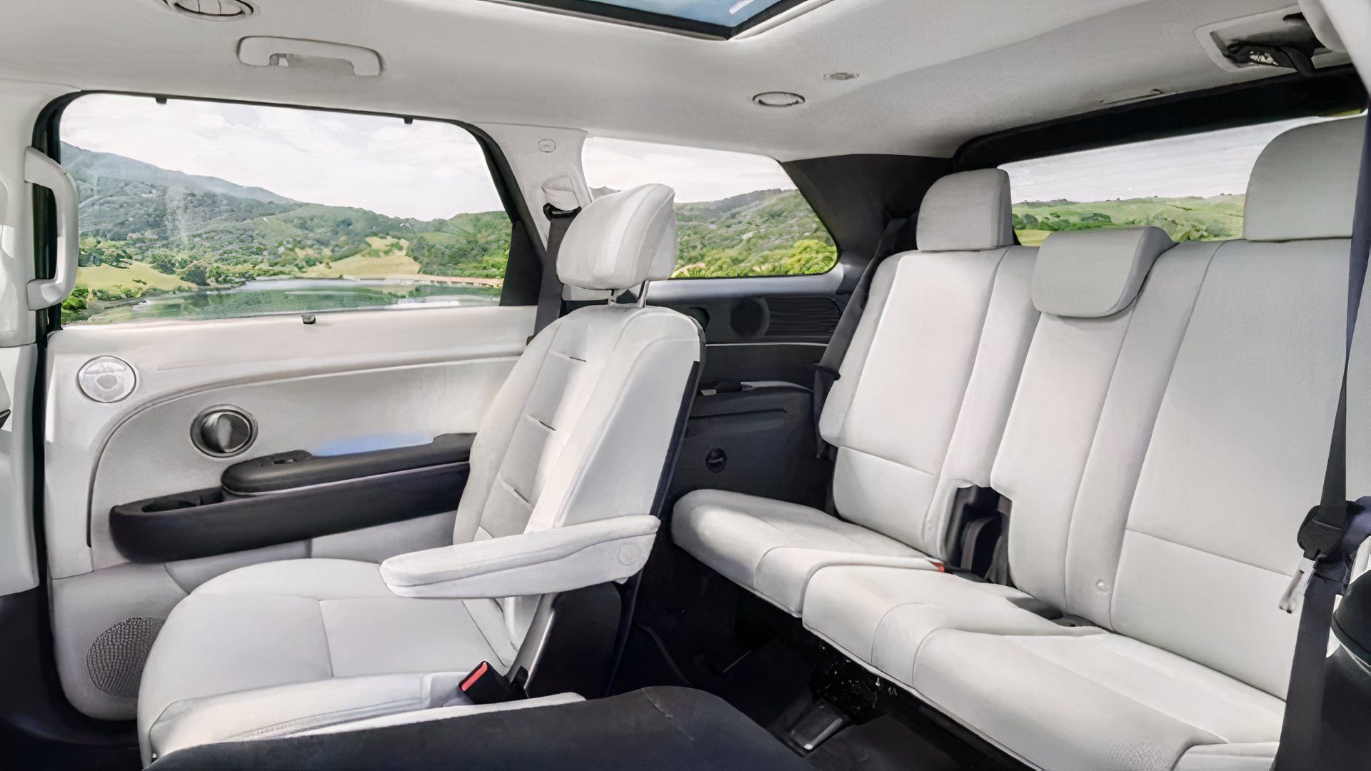 2026 Hyundai Palisade interior showing rear folding seat